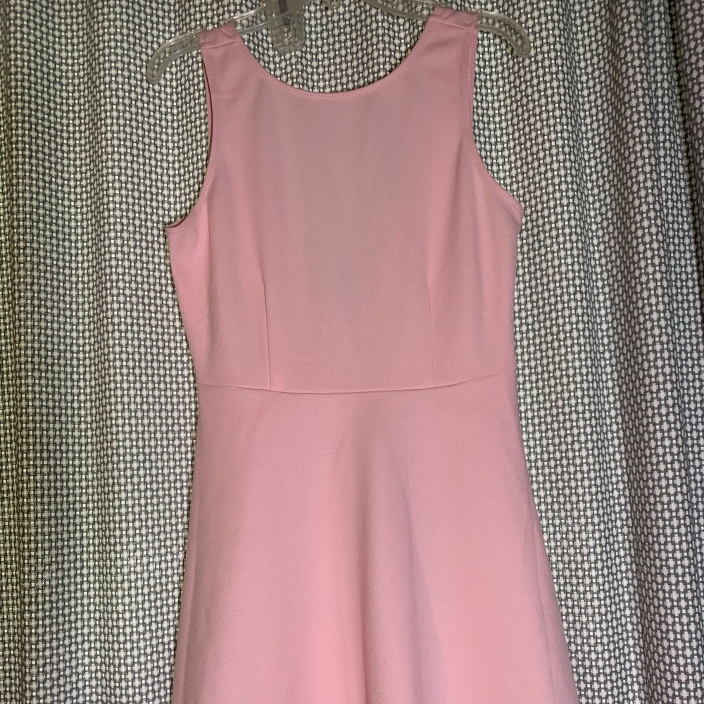 pink mini dress low back